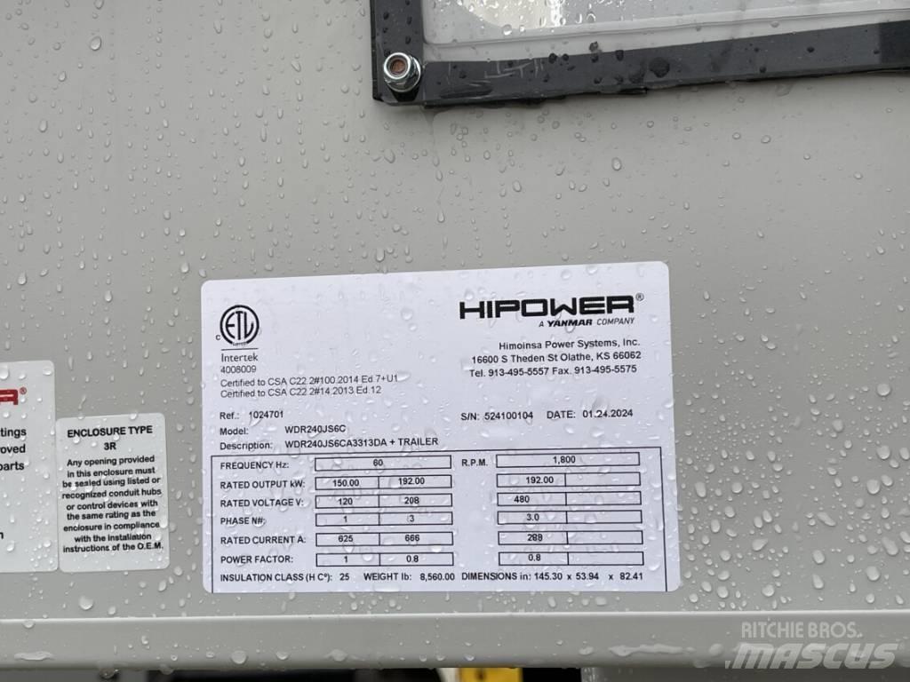 Hipower HRJW-240 柴油發電機
