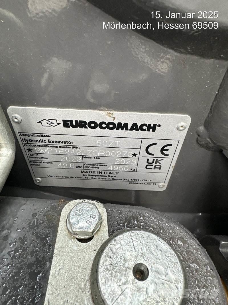 Eurocomach 50ZT 小型挖土機/掘鑿機<7t(小型挖掘機)