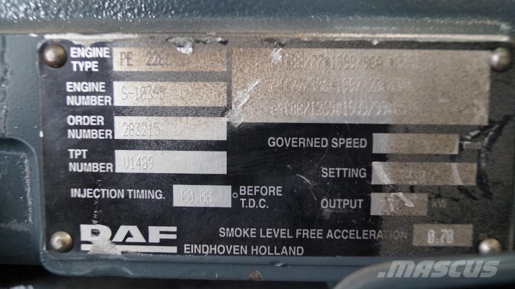 DAF PE 228 C NEW 引擎/發動機