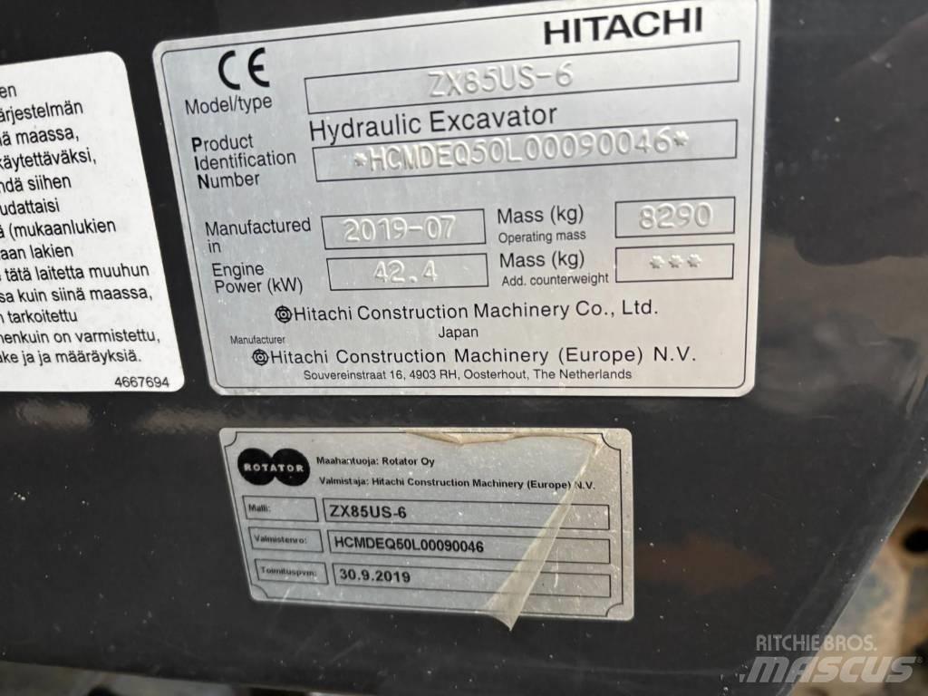 Hitachi ZX 85 US-6 中型挖土機/掘鑿機/挖掘機 7t-12t