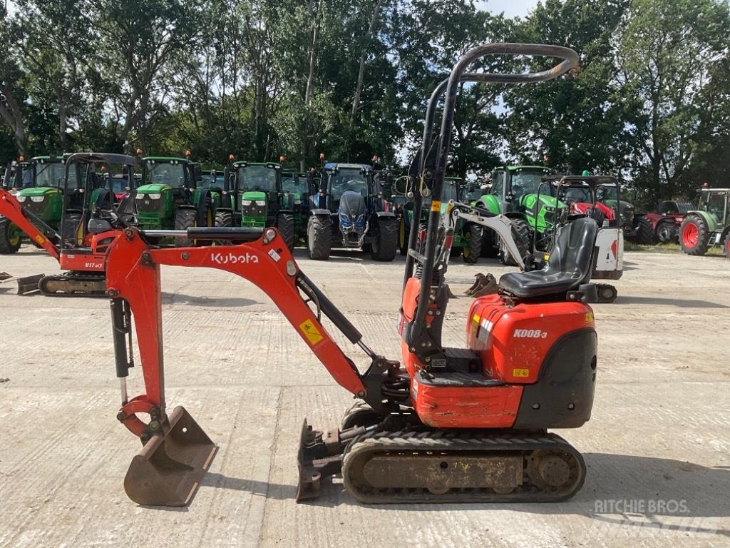 Kubota K 008-3 小型挖土機/掘鑿機<7t(小型挖掘機)