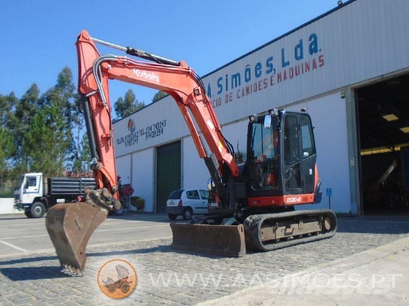 Kubota KX 080-4 中型挖土機/掘鑿機/挖掘機 7t-12t