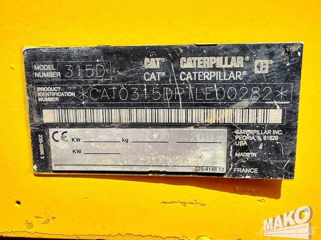 CAT 315 D 履帶式 挖土機/掘鑿機/挖掘機
