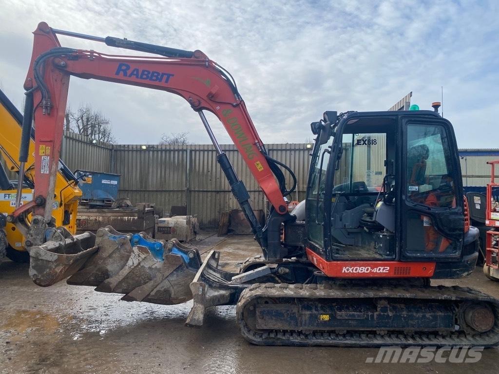 Kubota KX 080-4 中型挖土機/掘鑿機/挖掘機 7t-12t