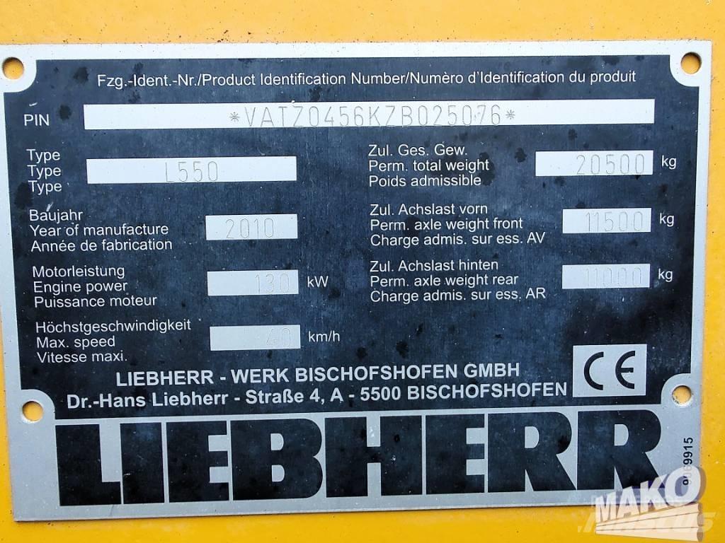 Liebherr L 550 輪胎式裝載機