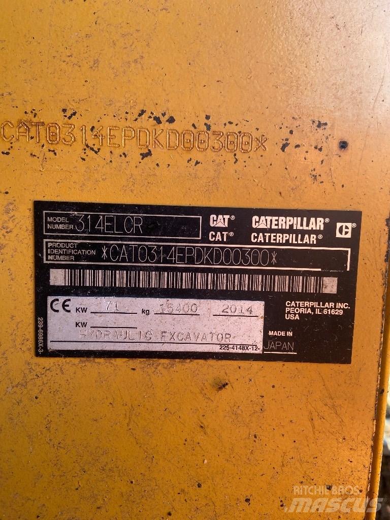 CAT 314 E LCR 履帶式 挖土機/掘鑿機/挖掘機