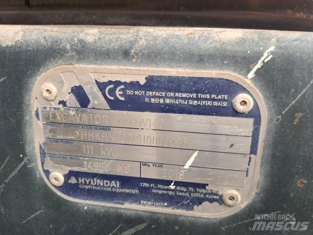 Hyundai HW140 旋轉式挖土機/掘鑿機/挖掘機