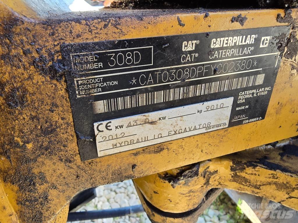CAT 308 D 中型挖土機/掘鑿機/挖掘機 7t-12t