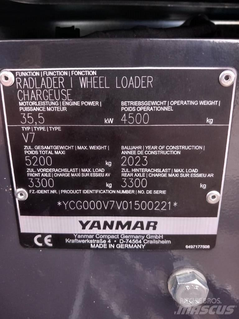 Yanmar V 7 反鏟裝載機