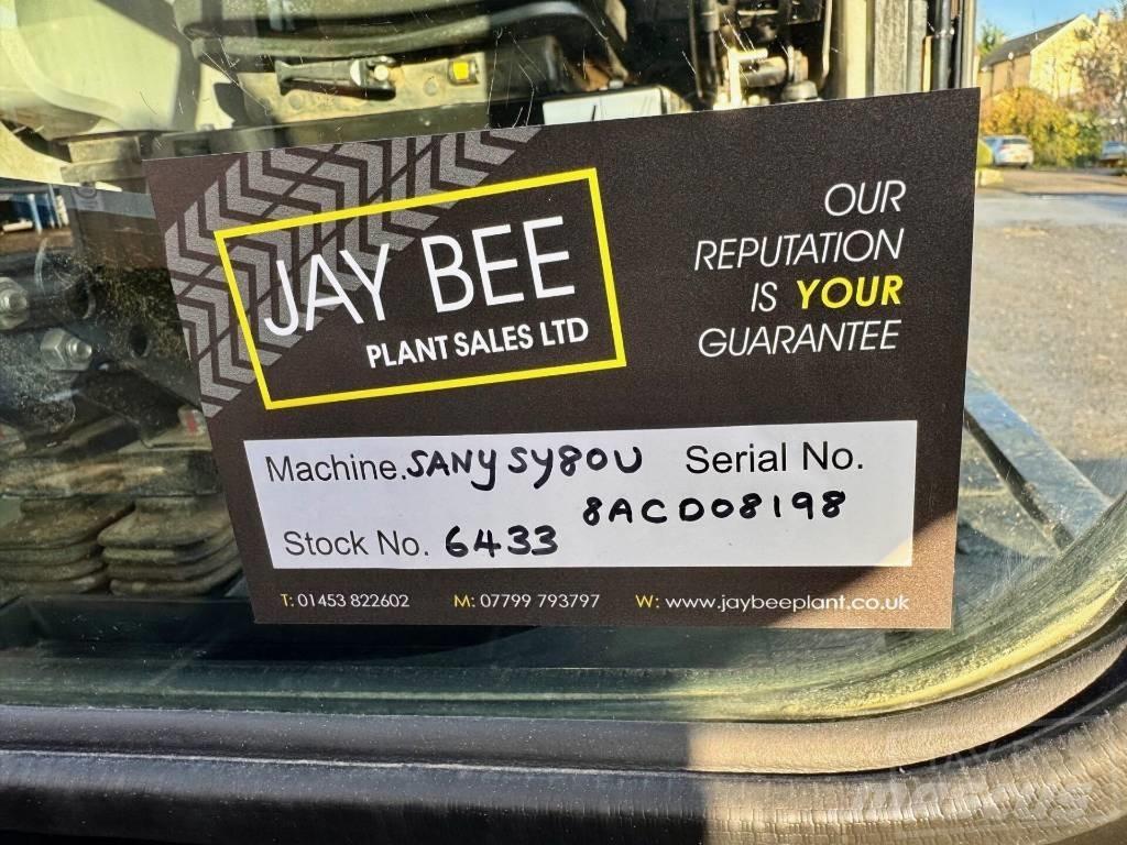 Sany SY 80 U 小型挖土機/掘鑿機<7t(小型挖掘機)