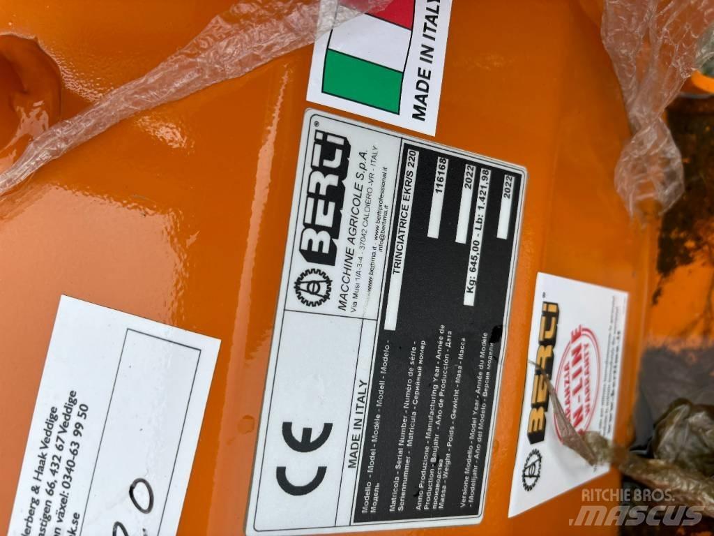Berti EKR-S 220 莖葉去葉機