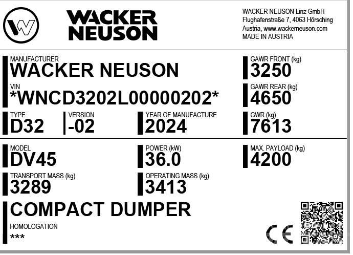 Wacker Neuson DV45 側卸礦車