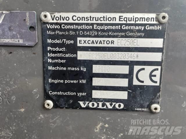 Volvo EC 250 EL 履帶式 挖土機/掘鑿機/挖掘機