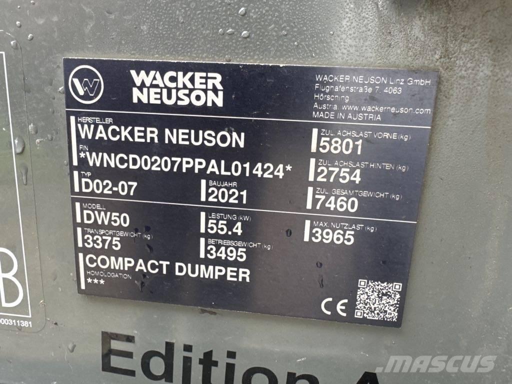 Wacker Neuson DW50 側卸礦車