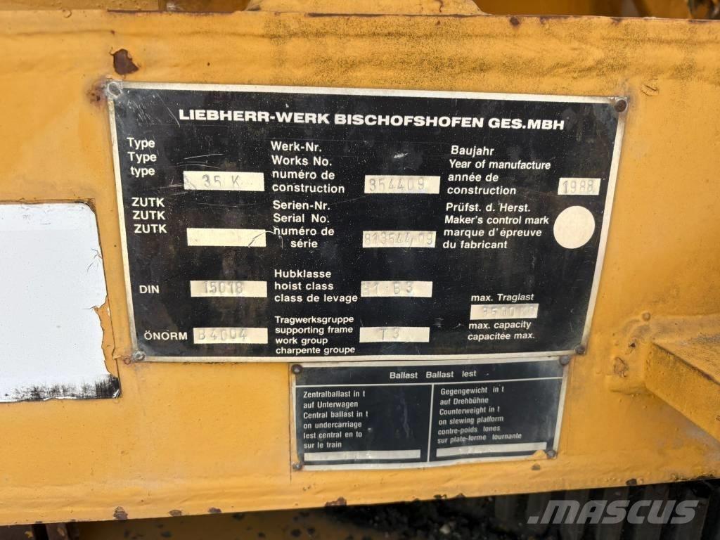 Liebherr 35 K 塔式起重機