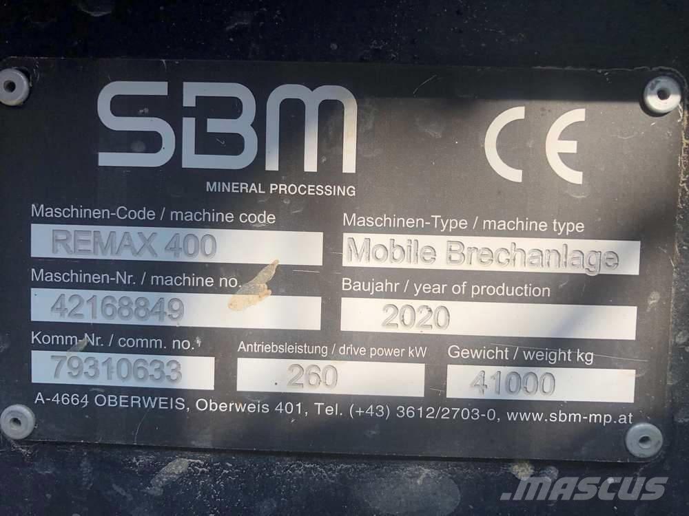 SBM Remax 400 移動式壓碎機