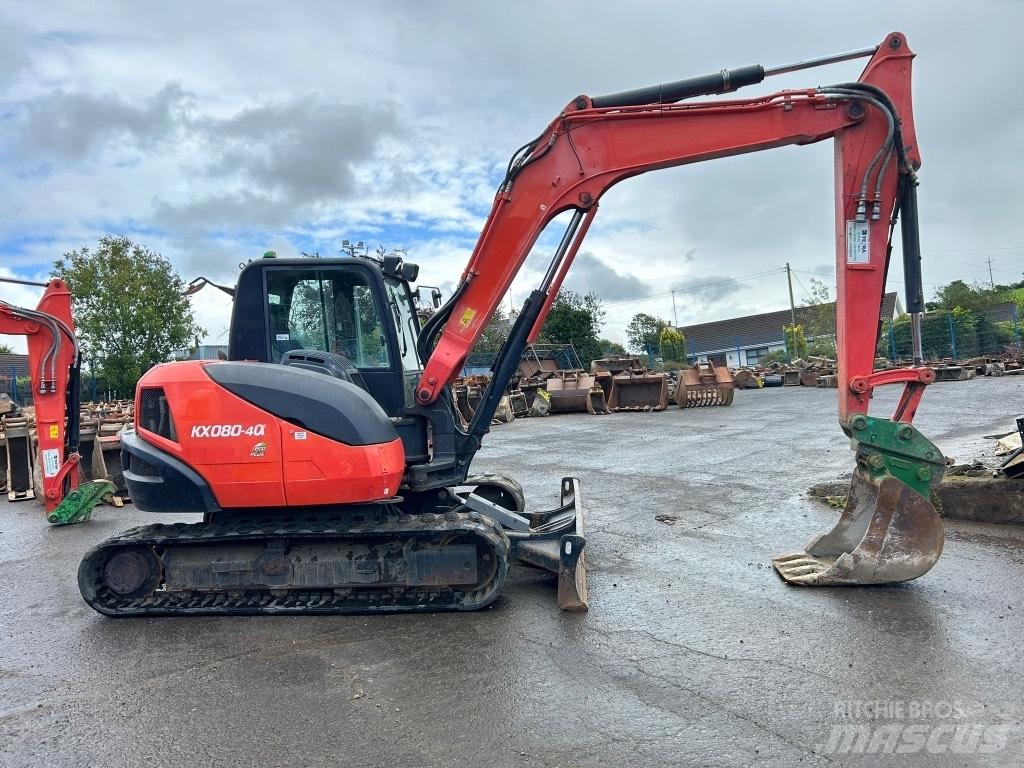 Kubota KX080-4 中型挖土機/掘鑿機/挖掘機 7t-12t