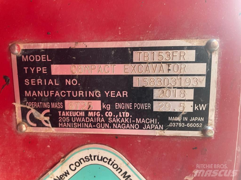 Takeuchi TB 153 FR 小型挖土機/掘鑿機<7t(小型挖掘機)