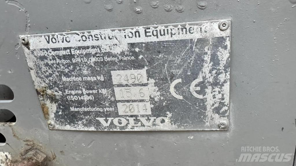 Volvo ECR 25 D 小型挖土機/掘鑿機<7t(小型挖掘機)