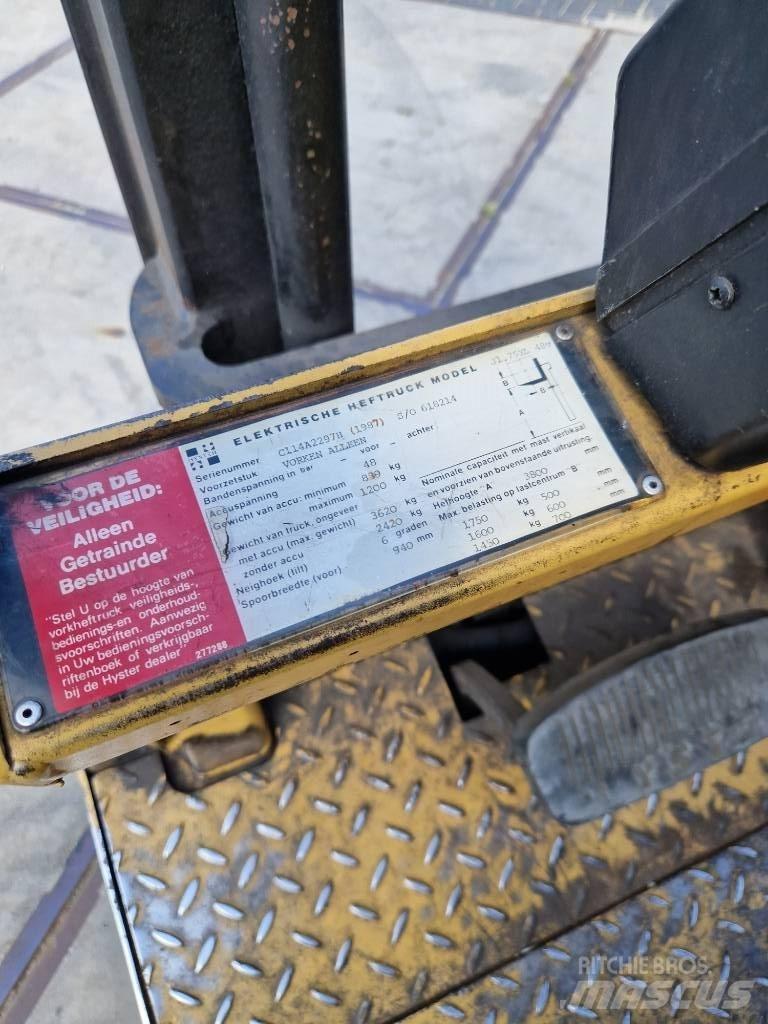 Hyster J 1.75xl 電動堆高機