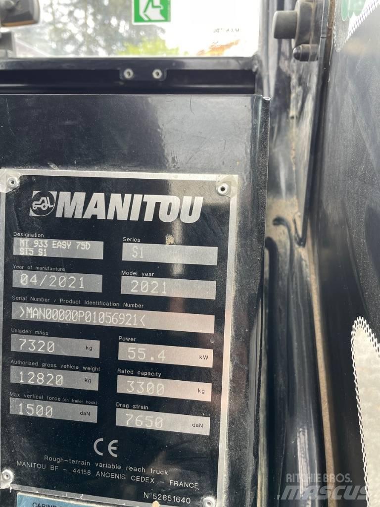 Manitou MT 933 Easy 伸縮臂操作車