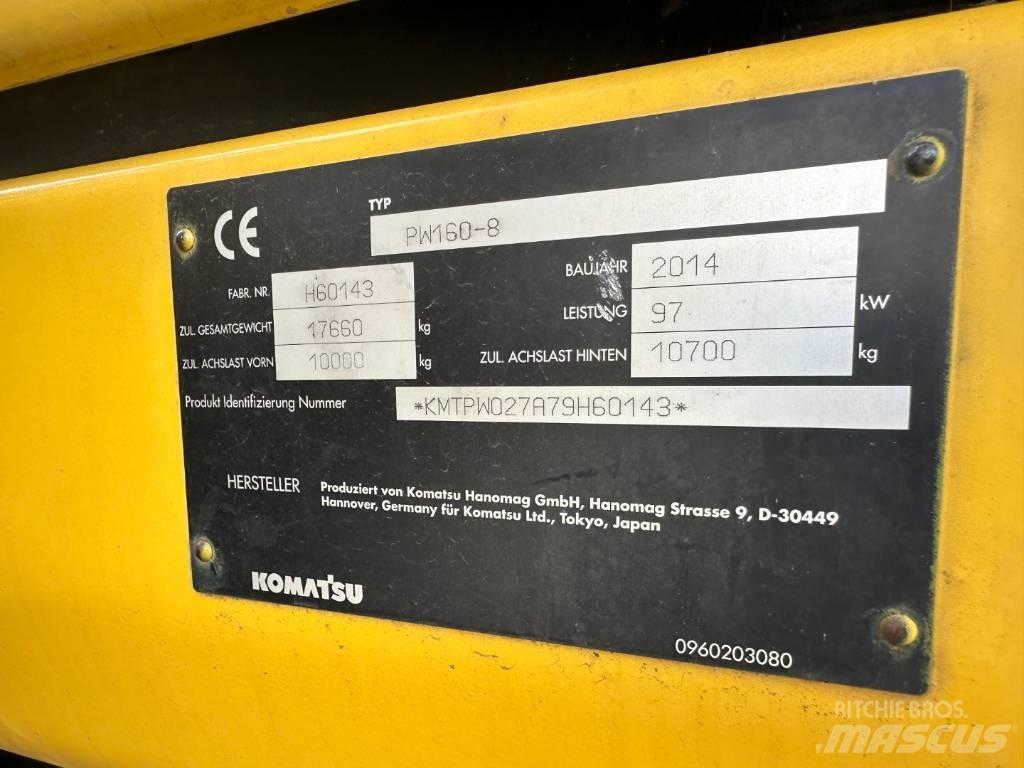 Komatsu PW 160-8 旋轉式挖土機/掘鑿機/挖掘機