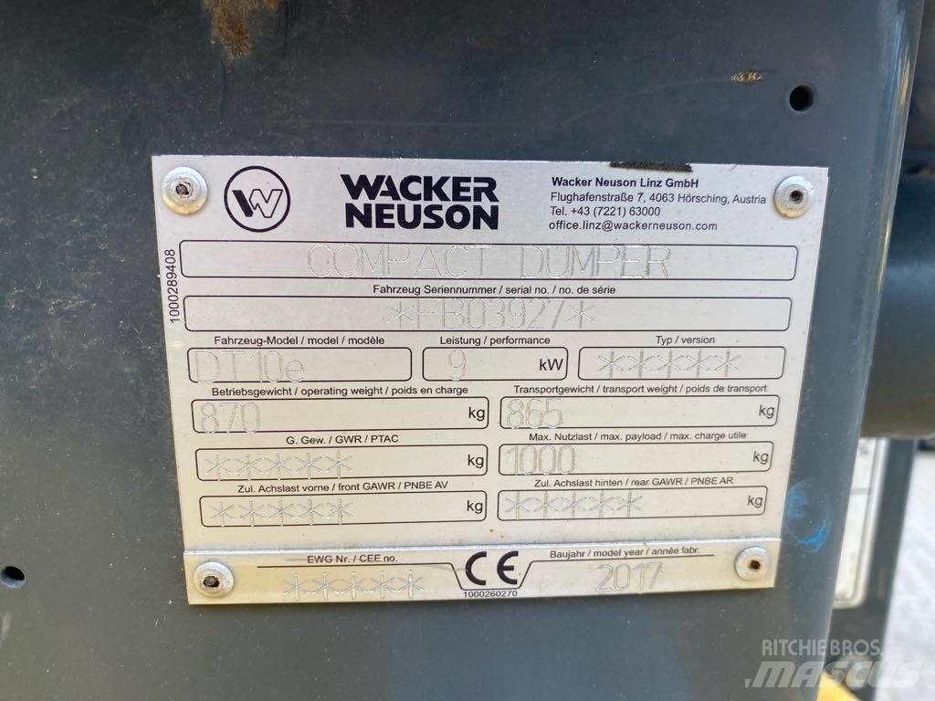 Wacker Neuson DT10e 履帶式傾卸車/翻斗車