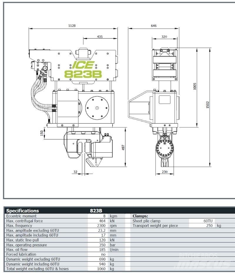  ICE 823B 鑽孔設備配件和備件