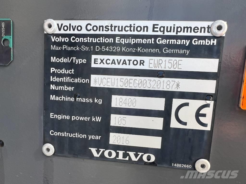 Volvo EWR 150 E 旋轉式挖土機/掘鑿機/挖掘機