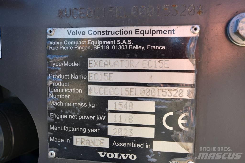 Volvo EC 15 E 小型挖土機/掘鑿機<7t(小型挖掘機)