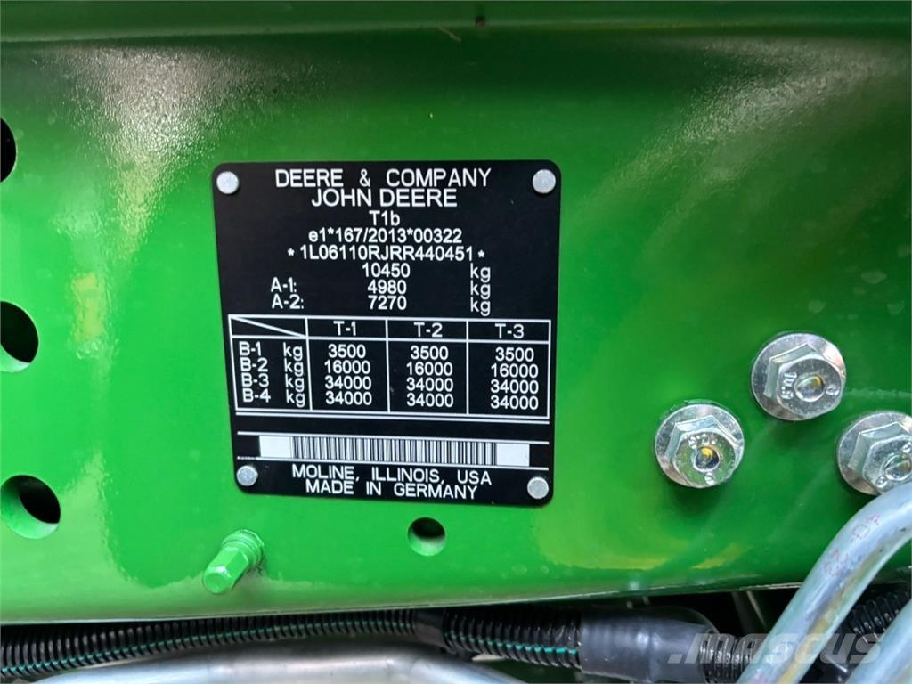 John Deere 6R110 曳引機