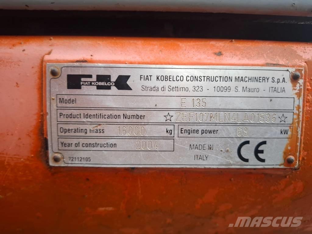 Fiat-Kobelco E 135 履帶式 挖土機/掘鑿機/挖掘機