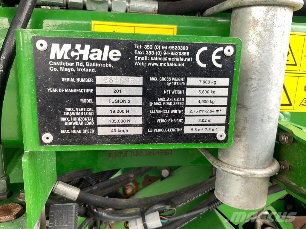 McHale Fusion 3 圓型牧草打包機