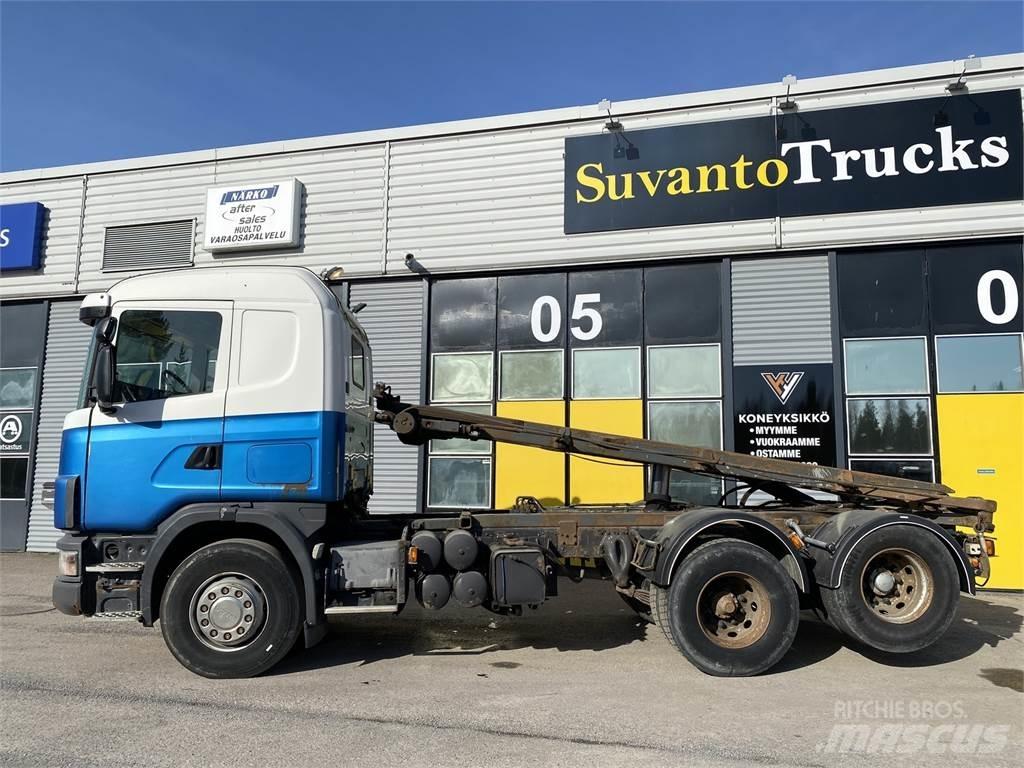 Scania R 124 6X2 起重可拆卸式卡車