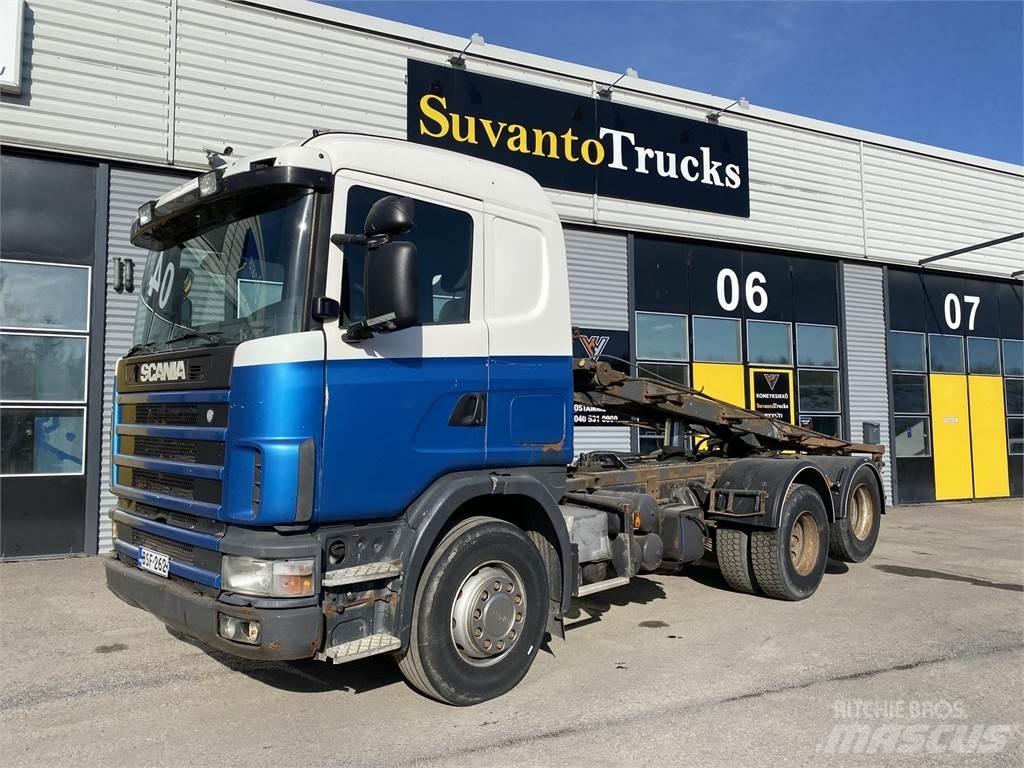 Scania R 124 6X2 起重可拆卸式卡車