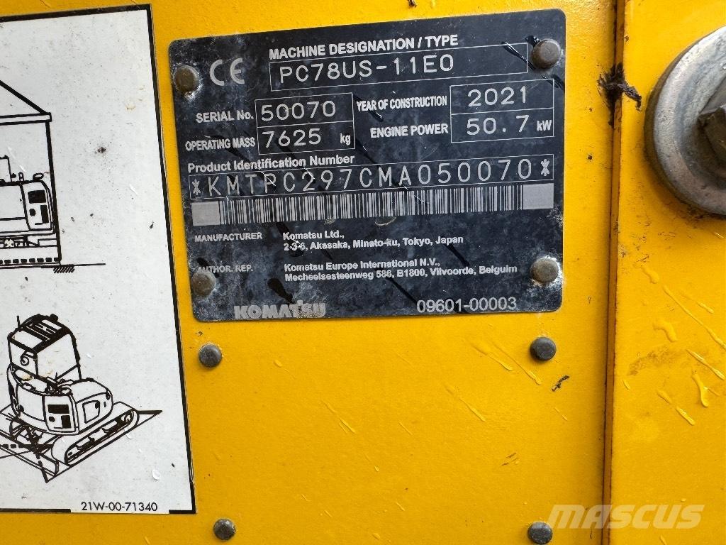 Komatsu PC 78 US 中型挖土機/掘鑿機/挖掘機 7t-12t