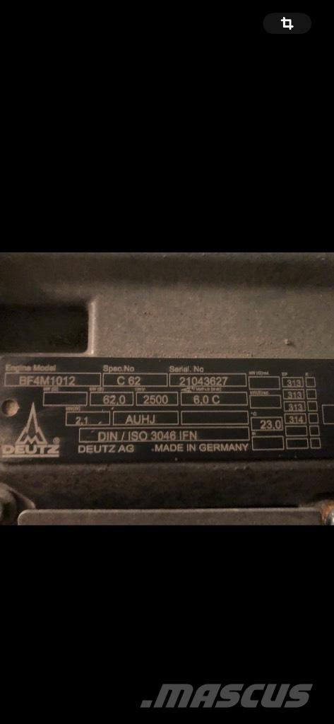 Deutz BF4M1012 輪胎式裝載機