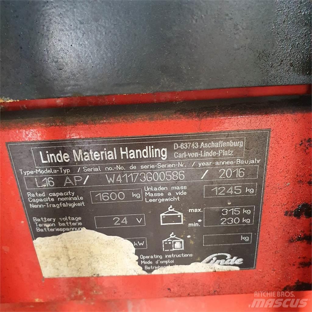 Linde L16AP 行走控制式堆積機
