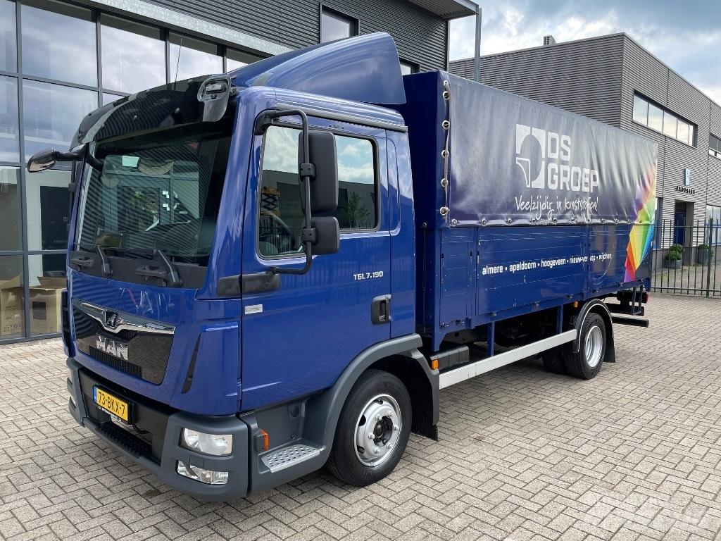 MAN TGL 7.190 篷布卡車