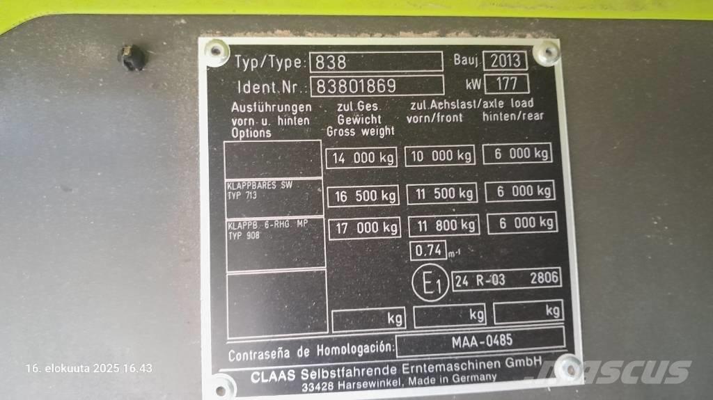 CLAAS Tucano 430 APS 聯合收穫機