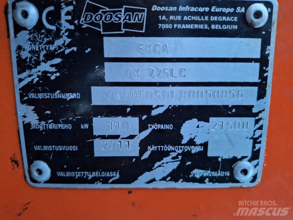 Doosan DX 225 LC 履帶式 挖土機/掘鑿機/挖掘機