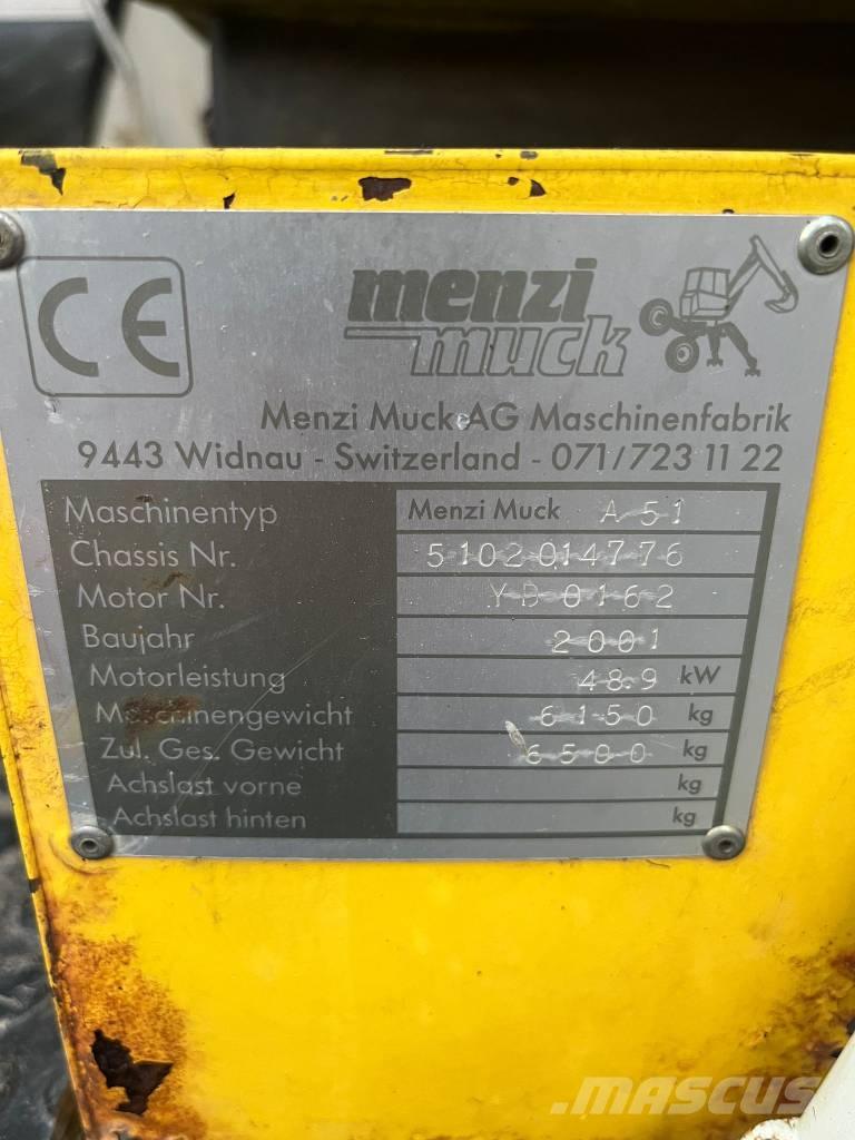 Menzi Muck A51 特殊挖土機/掘鑿機/挖掘機