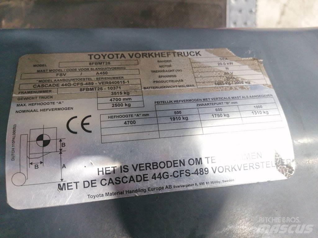 Toyota 8FBMT25 電動堆高機