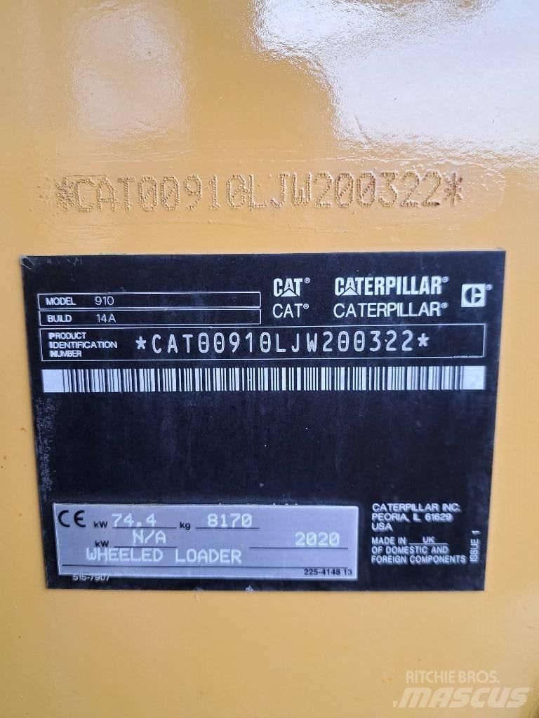 CAT 910 輪胎式裝載機