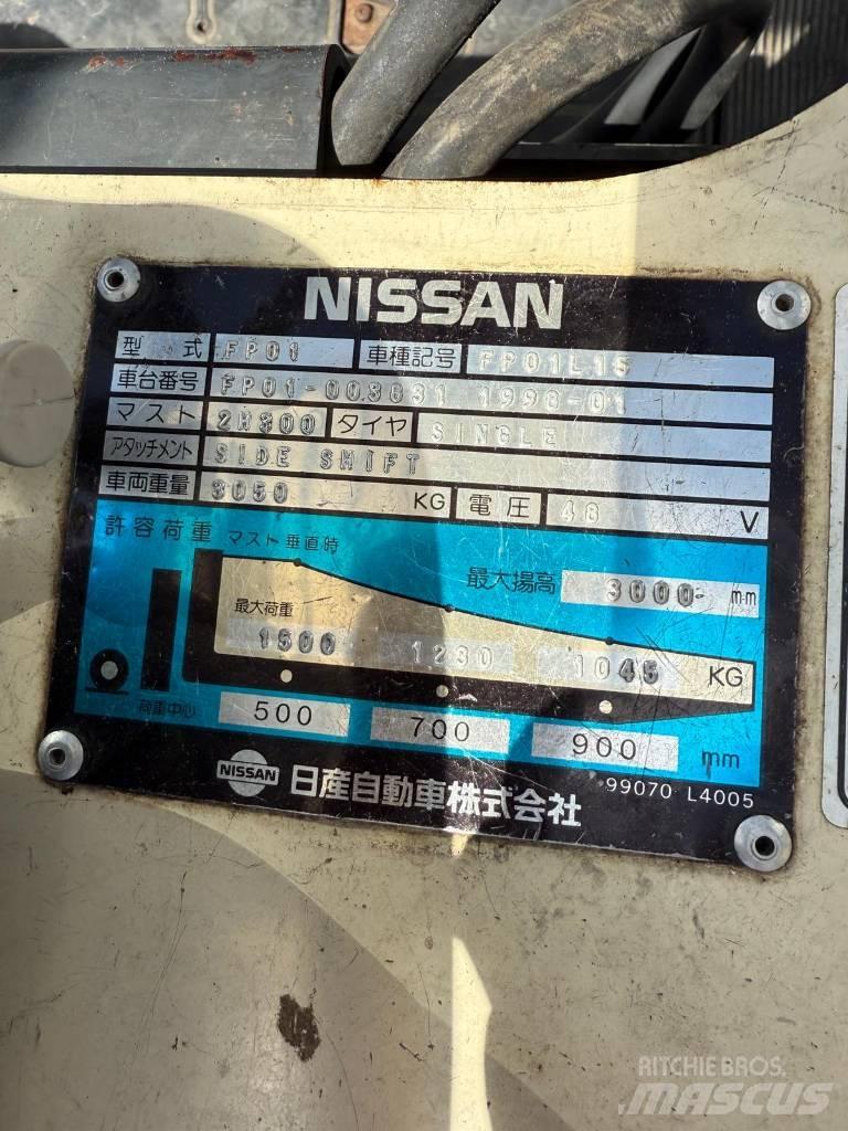 Nissan FP01 L 15 U 電動堆高機