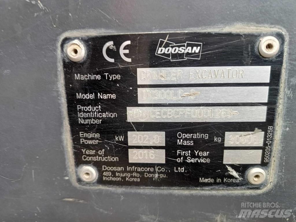 Doosan DX 300 LC-5 履帶式 挖土機/掘鑿機/挖掘機