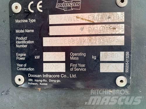 Doosan DX140LCR-5 履帶式 挖土機/掘鑿機/挖掘機