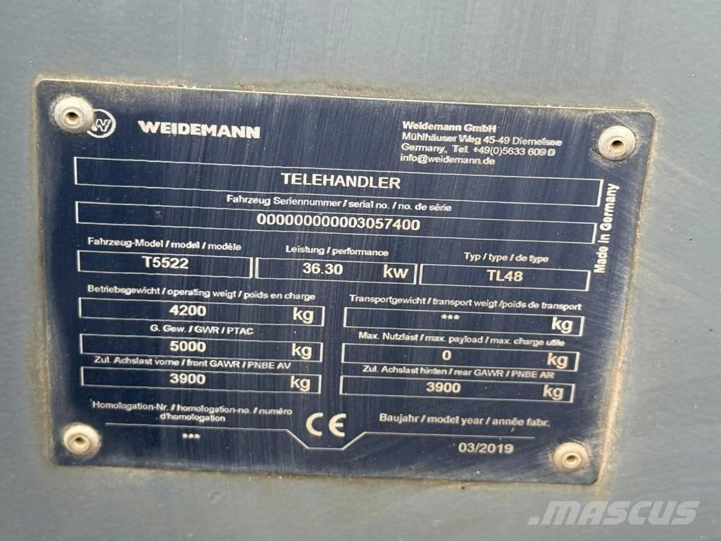 Weidemann T5522 農業用伸縮臂裝載機