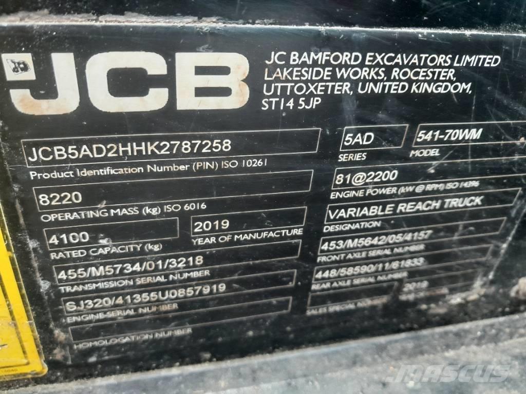 JCB 541-70 農業用伸縮臂裝載機