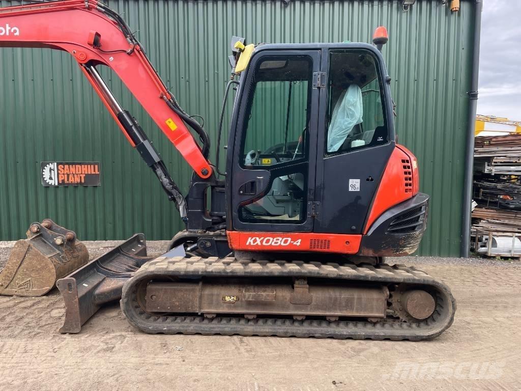 Kubota KX 080-4 中型挖土機/掘鑿機/挖掘機 7t-12t